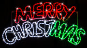 Led Ropelight Merry Christmas Banner Motif – thumbnail