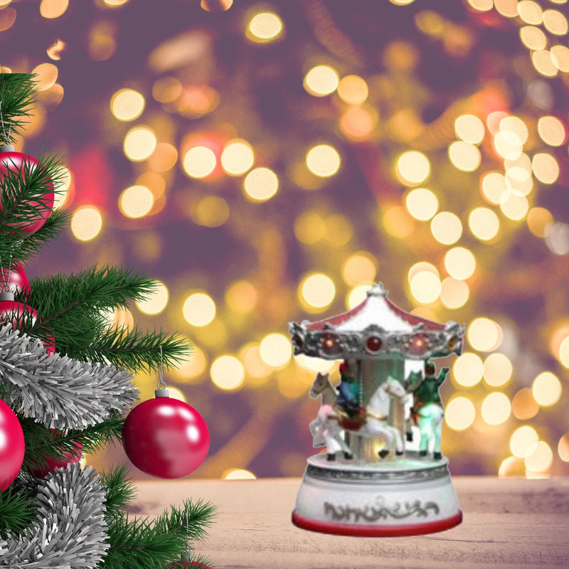 Musical Spinning Carousel Wheel Mini With Lights