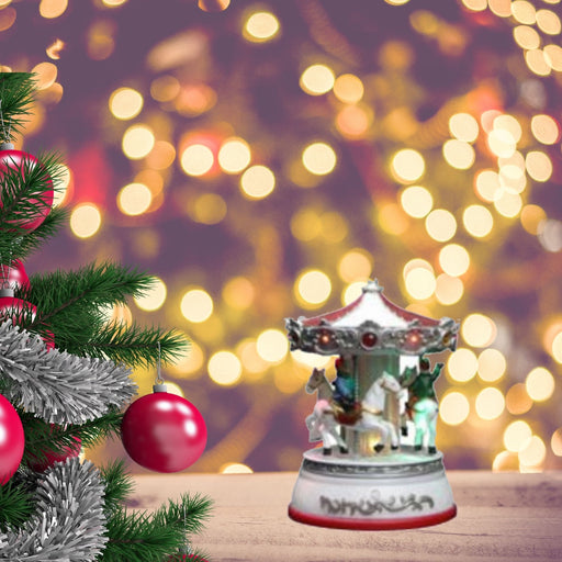 Musical Spinning Carousel Wheel Mini With Lights