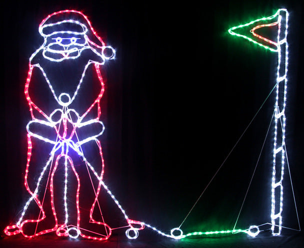 Motif LED Santa Playing