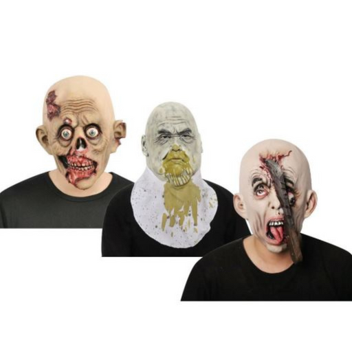 Ronis Zombie Latex Mask 3 Asstd