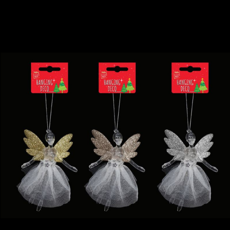 Acrylic Fairy Glitter Wings 13cm