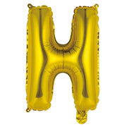 Alphabet Foil Balloon 35cm Gold - H – thumbnail