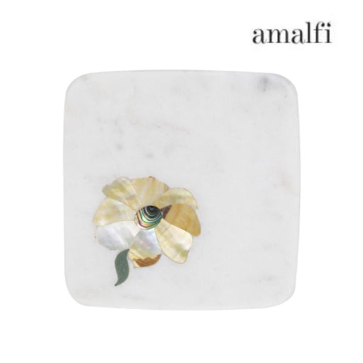 Amalfi Colette Coaster Set of 4 White/Green