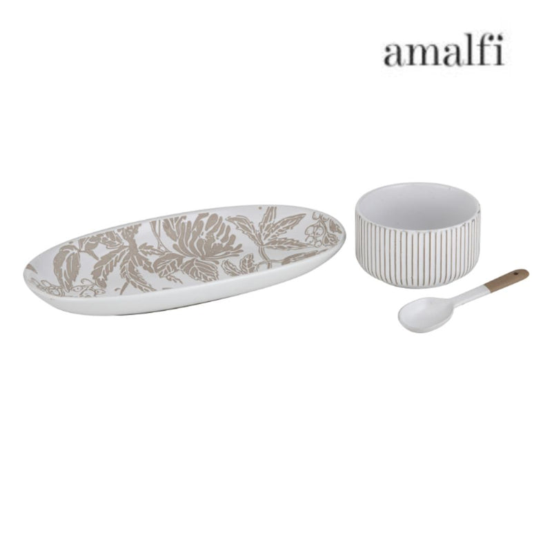Amalfi Mylora Serving Set Wax Relief 3pc
