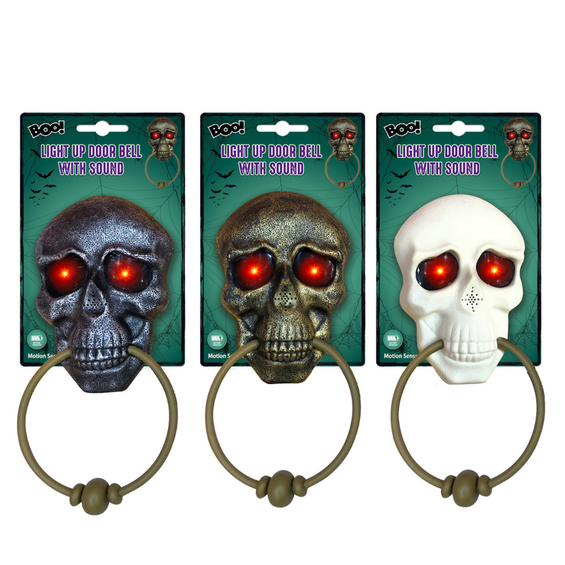 Ronis Animated Haunted Door Bell 24Cm 3 Asstd