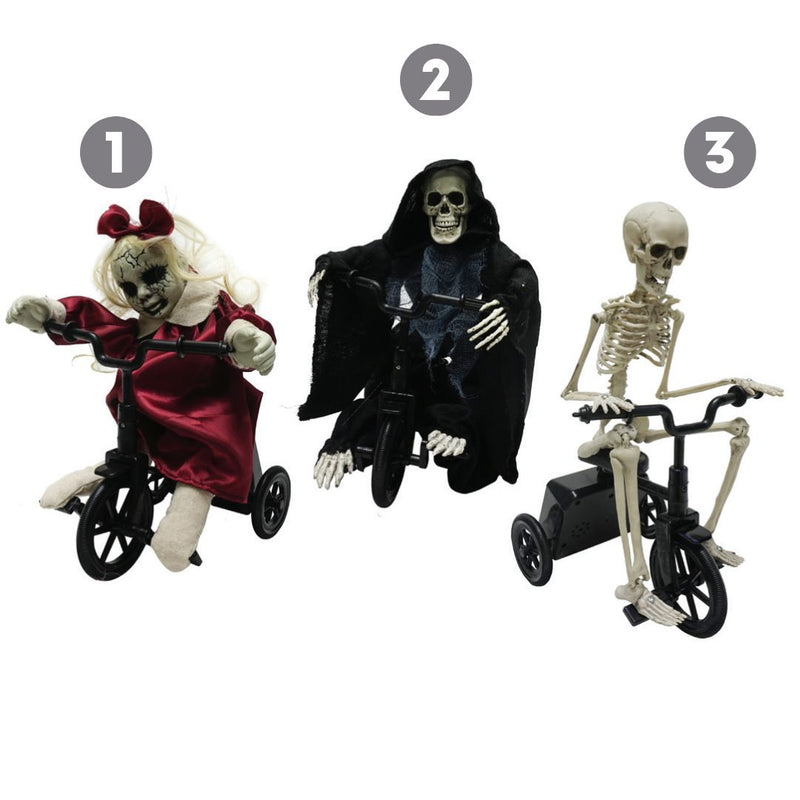 Ronis Animated Haunted Tricycle Riders 30cm