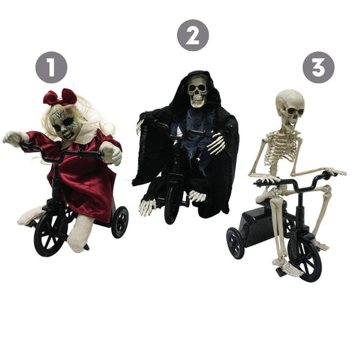 Ronis Animated Haunted Tricycle Riders 30cm