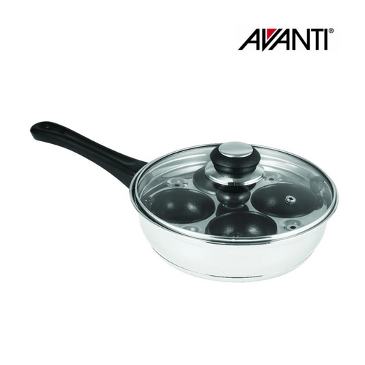 AVANTI 4 EGG POACHER 20CM NON STICK CUPS
