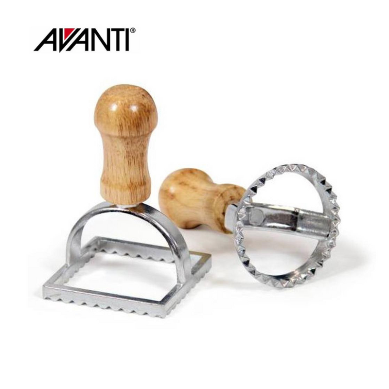 Avanti Round and Square Ravioli Cutters - Set of 2