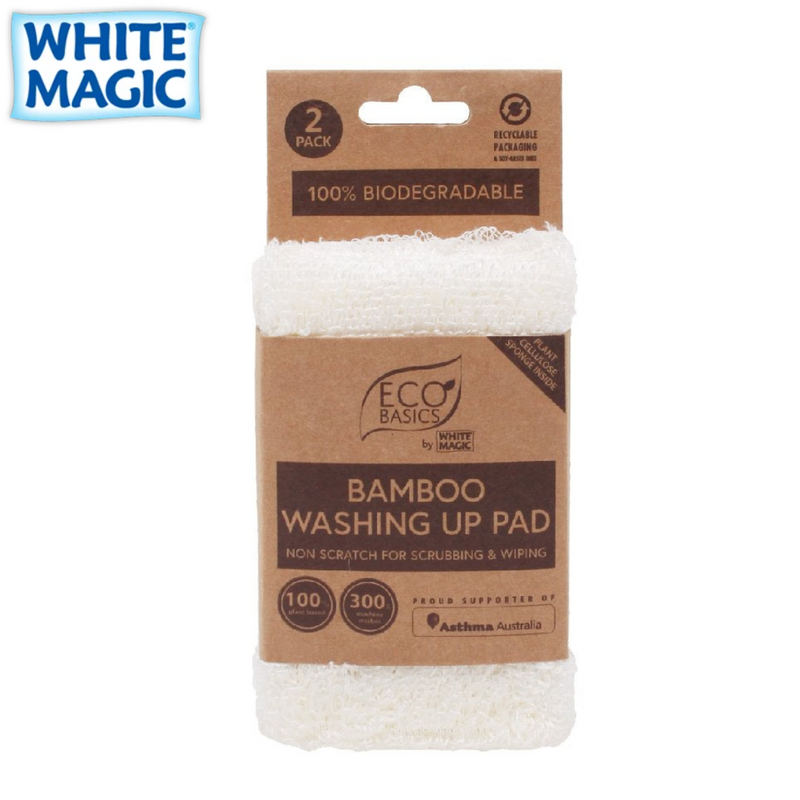 Eco Basics Bamboo Washing Up Pad 2pk