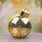 Ronis Bauble Crackle Light Up 20cm Asst.