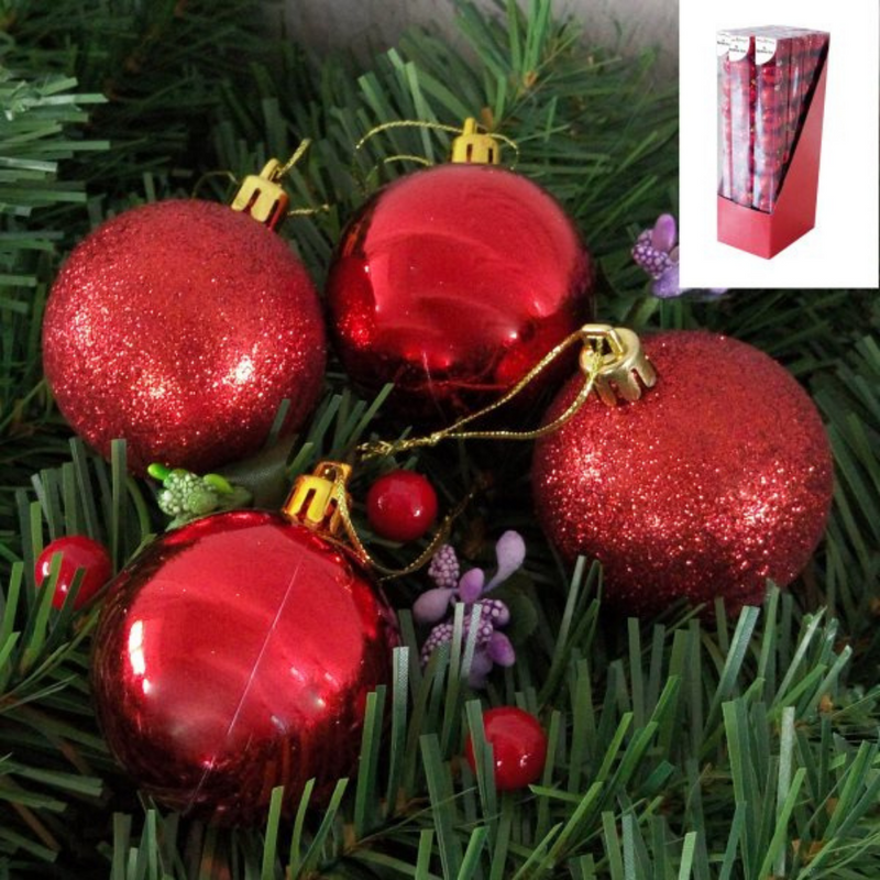 Ronis Baubles 5cm Plum Red 10pk