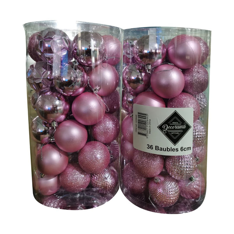 Ronis Baubles 6cm Pink 36pcs