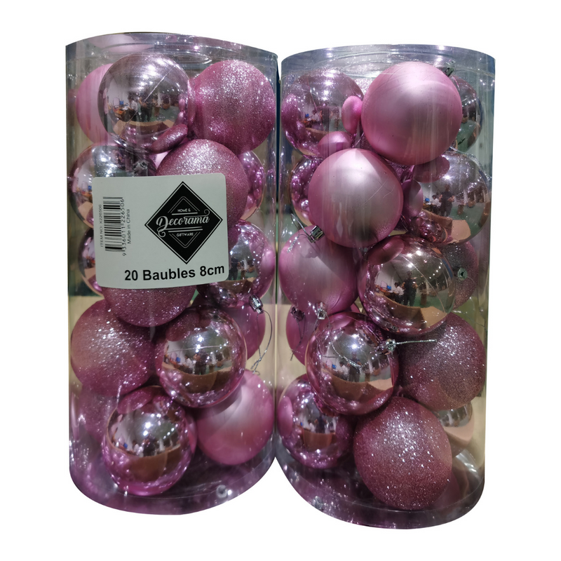 Ronis Baubles 8cm Pink 20pcs