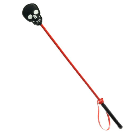 Black Skull Riding Crop