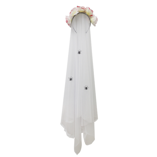 Bloody Headband Flowers with Veil