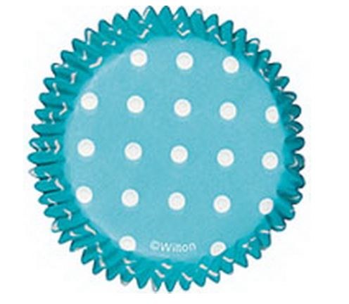 Blue Dots Std Baking Cups 2in