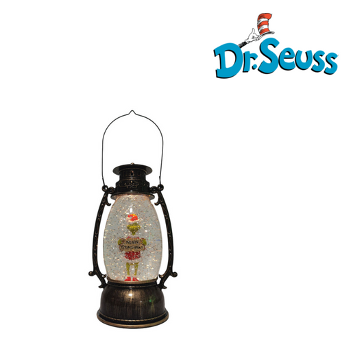 Ronis Brass LED Water-Spinning Lantern Grinchtastic Day