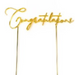 RONIS CAKE AND CANDLE CONGRATULATIONS CAKE TOPPER GOLD
