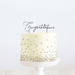 RONIS CAKE AND CANDLE CONGRATULATIONS CAKE TOPPER SILVER
