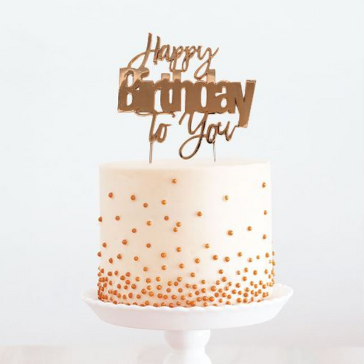 RONIS CAKE AND CANDLE HAPPY BIRTHDAY TO YOU CAKE TOPPER