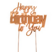 RONIS CAKE AND CANDLE HAPPY BIRTHDAY TO YOU CAKE TOPPER