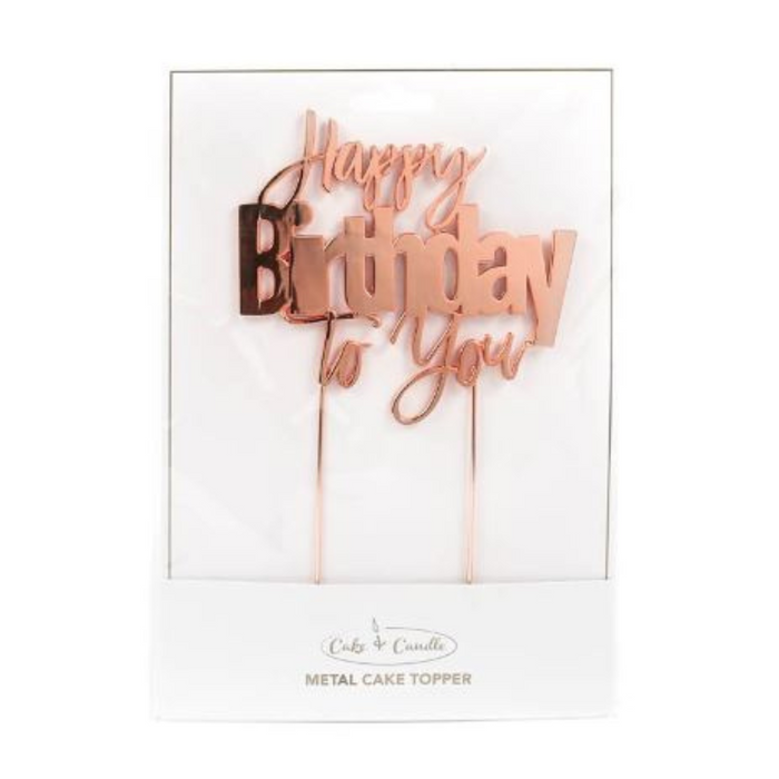 RONIS CAKE AND CANDLE HAPPY BIRTHDAY TO YOU CAKE TOPPER