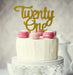 Cake Topper Number Twenty One Gold