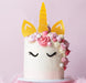 Cake Topper Unicorn Set Gold