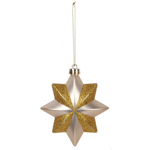 Ronis Celestial Star Ornament 9cm Champagne