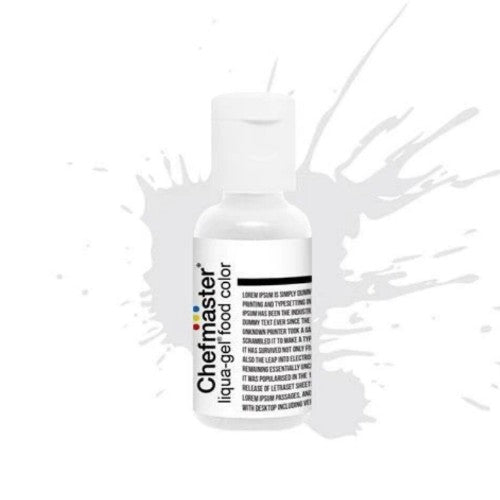 Chefmaster Liqua-Gel - Bright White 0.9oz/25g