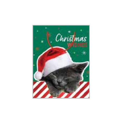 RONIS CHRISTMAS BAG CHRISTMAS WISHES CAT LARGE