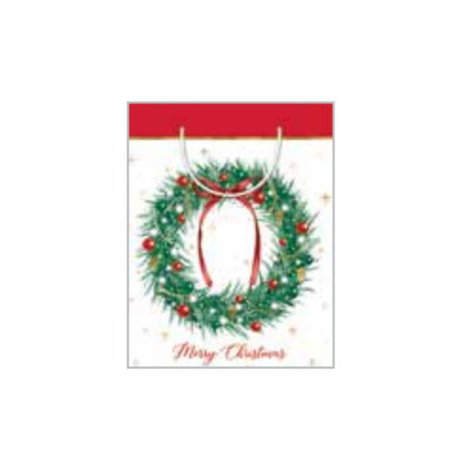 RONIS CHRISTMAS BAG TRADITIONAL WREATH LARGE