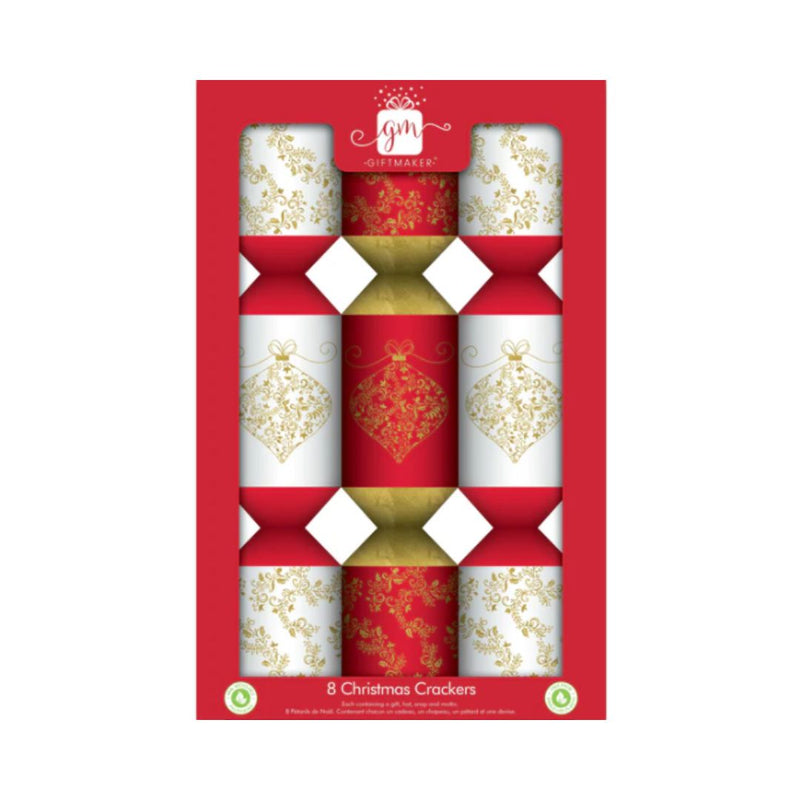 RONIS CHRISTMAS BONBONS GIFT MAKERS BAUBLES 35.5CM RED AND WHITE