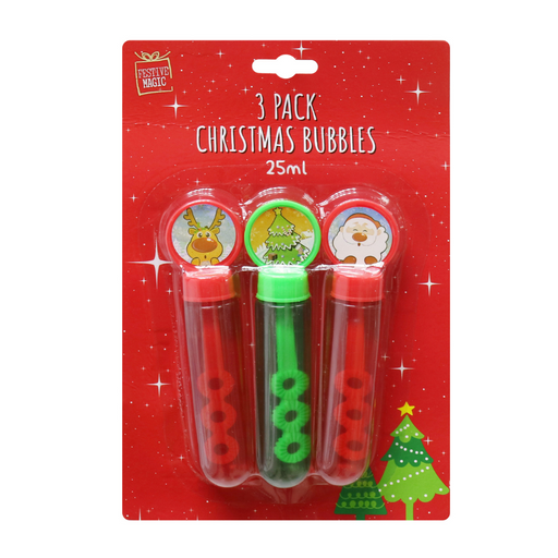 Ronis Christmas Bubble Tube Solution 25ml 3pk