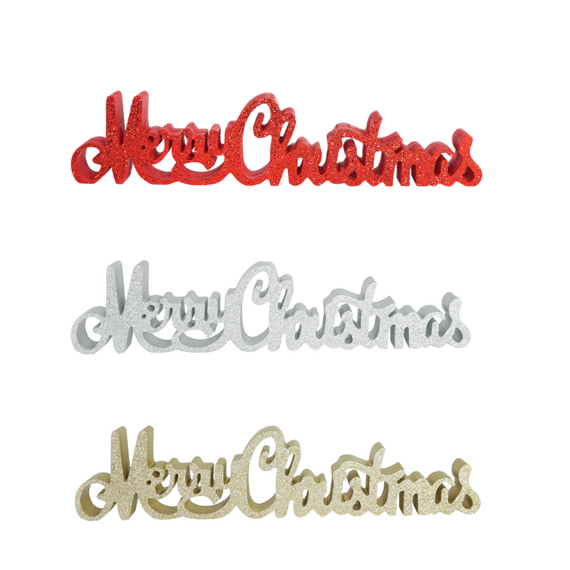 Christmas Fancy Tabletop Sign Decoration
