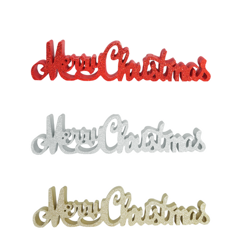 Christmas Fancy Tabletop Sign Decoration