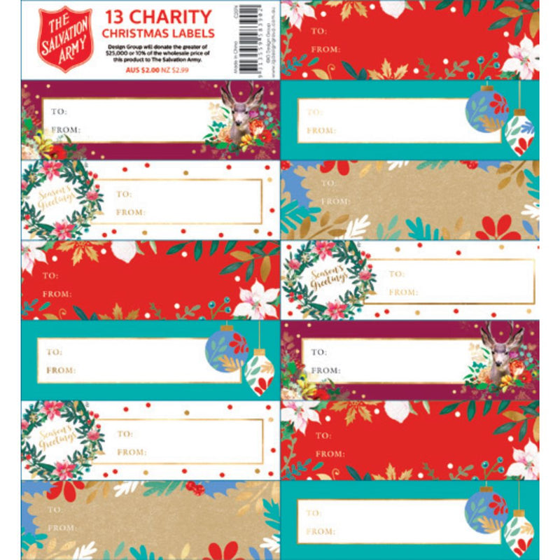 RONIS CHRISTMAS GIFT LABELS SALVOS CONTEMPORARY