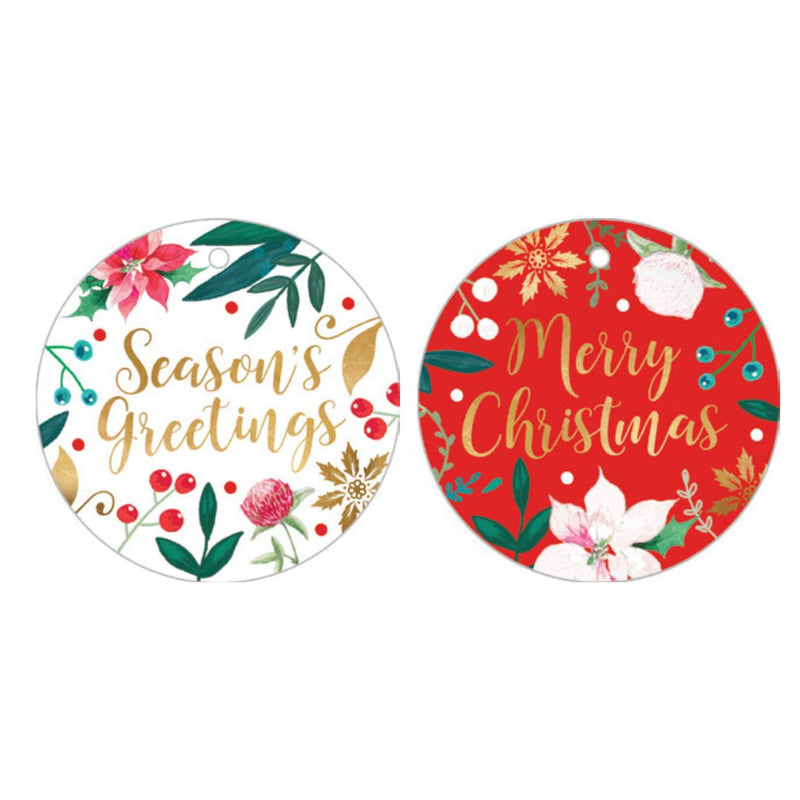 RONIS CHRISTMAS GIFT TAG SALVO FOLIAGE 10PK