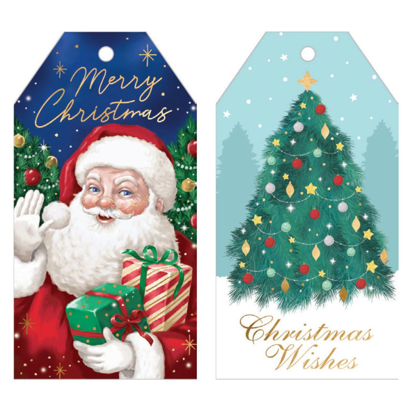 RONIS CHRISTMAS GIFT TAG SALVO TRADITIONAL 10PK
