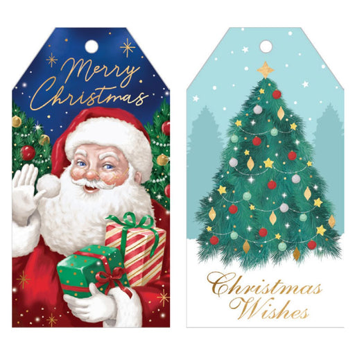 RONIS CHRISTMAS GIFT TAG SALVO TRADITIONAL 10PK