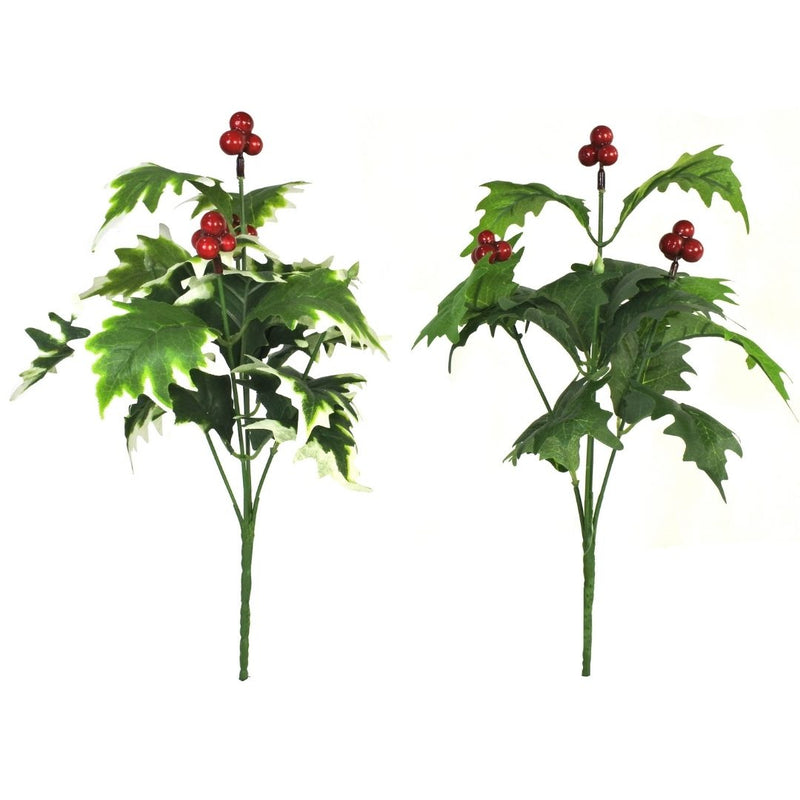 Ronis Christmas Holly Berry Bunch 34cm