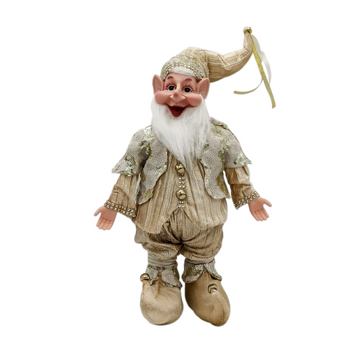 Ronis Christmas Jester Music/Movement 40cm Gold