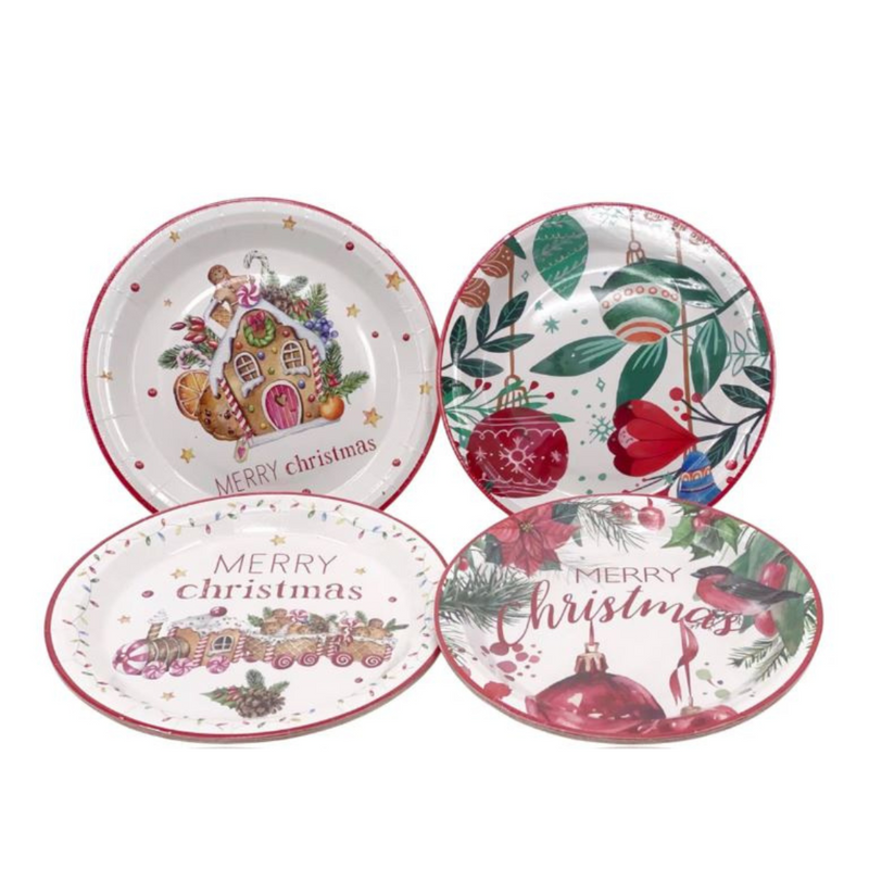 RONIS CHRISTMAS PAPER PLATES 23CM 10PK