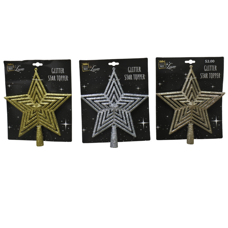 Ronis Christmas Star Tree Topper Star 20cm
