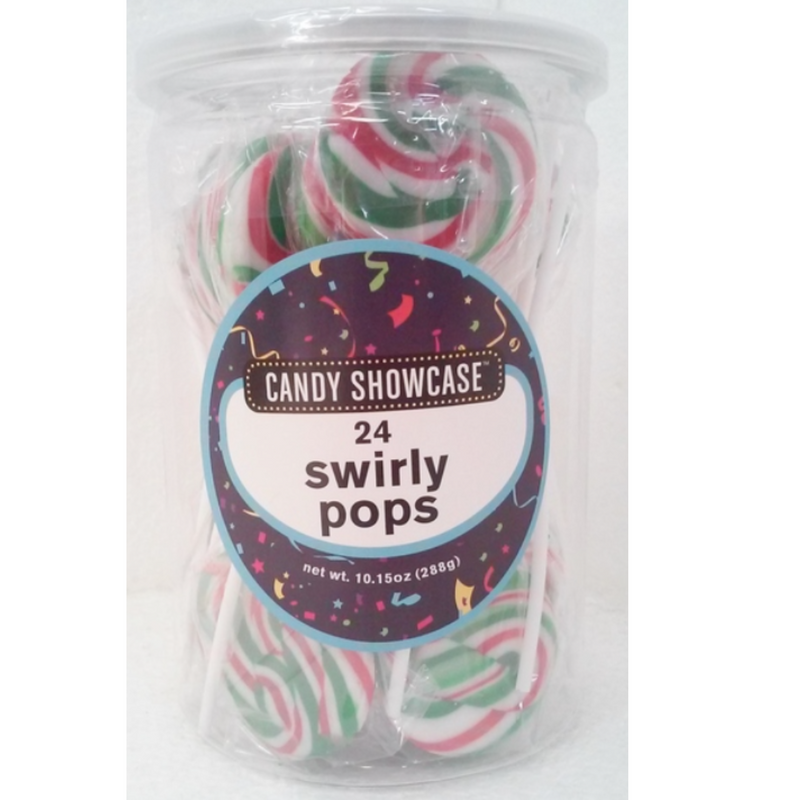 Christmas Swirly Pops Tub 288g