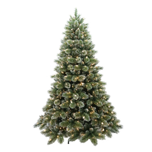 Christmas Tree 229cm Glittery Bristle with LED