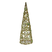 Ronis Christmas Tree Glitter Wire Cone Tree 20cm – thumbnail