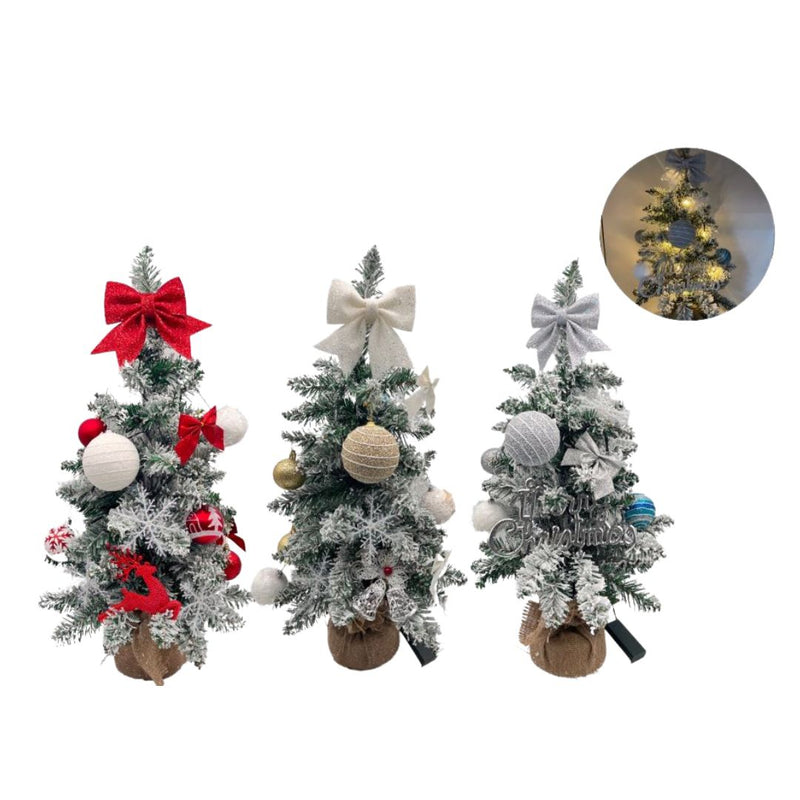 RONIS CHRISTMAS TREE LIGHT UP DECORATIVE 65CM 3 ASSTD